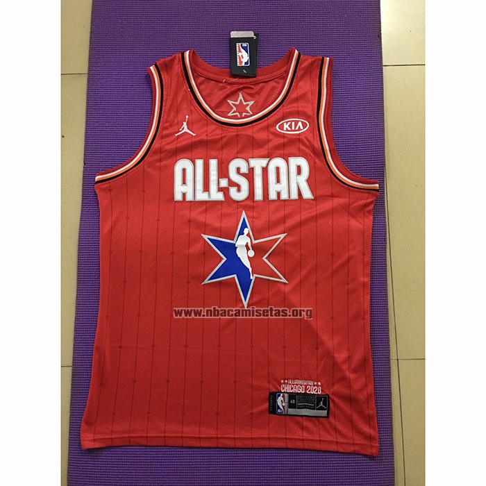 Camiseta All Star 2020 Los Angeles Clippers Kawhi Leonard NO 2 Rojo